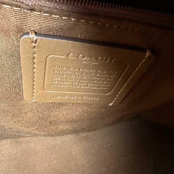 Coach Brown Signature Tote Bag - Picture 7 of 10